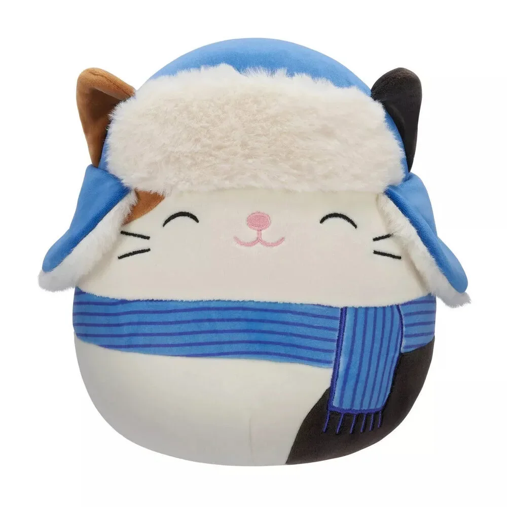 Squishmallows Cam the Calico Wearing Winter Hat and Scarf 8